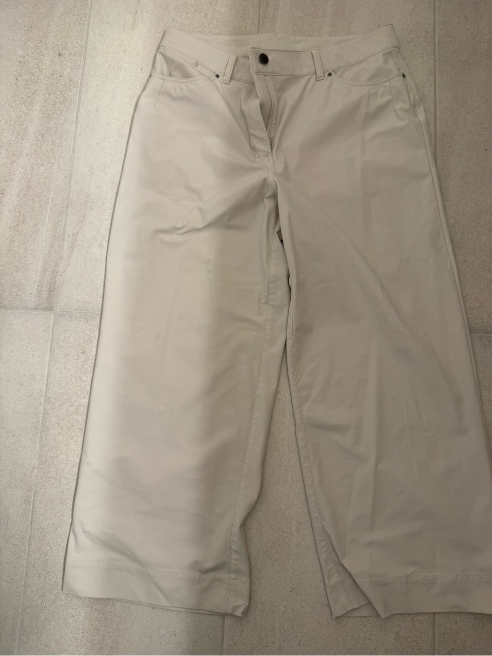lululemon athletica Women's Wide-Leg Trousers in Light Beige